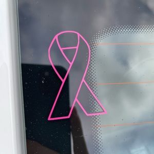 Breast cancer awareness window sticker